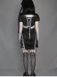 Darkness Feast Series Lace Straps Black Sexy Improved Cheongsam Gothic Dress