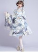 Romantic Dream In Garden Series JSK II Classic Lolita Retro Chinese Style Printing Dress