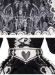 Eye Of Red Heart Series OP Retro Stitching Gothic Lolita Long Sleeve Dress