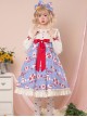 Strawberry Milk Bottle Series OP Bowknot Sweet Lolita Long Sleeve Dress