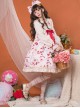 Strawberry Milk Bottle Series OP Bowknot Sweet Lolita Long Sleeve Dress