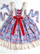 Strawberry Milk Bottle Series JSK Bowknot Sweet Lolita Sling Dress