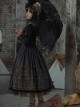 Starshine Stone Series OP Classic Lolita Velour Printing Long Sleeve Dress