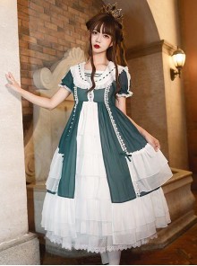 The Forest Of Morning Mist Series OP Classic Lolita Short Sleeve Dress