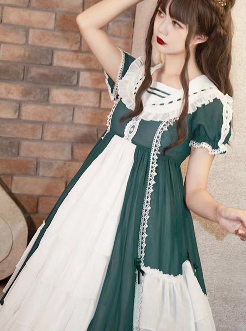 The Forest Of Morning Mist Series OP Classic Lolita Short Sleeve Dress