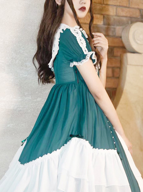 The Forest Of Morning Mist Series OP Classic Lolita Short Sleeve Dress