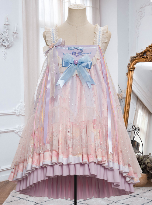 Doggy Doughnut Series JSK Sweet Lolita High Waist Sling Dress