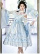 Light Blue Butterfly Classic Lolita Gorgeous Tea Party Dress