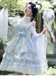 Light Blue Butterfly Classic Lolita Gorgeous Tea Party Dress