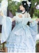 Light Blue Butterfly Classic Lolita Gorgeous Tea Party Dress