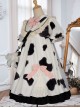 Dairy Cattle Puffs Series OP Cute Printing Sweet Lolita Short Sleeve Dress