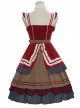 Berry Icing Series JSK Retro pastoral Sweet Lolita Sling Dress