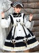 Panda Buns Shop Series OP Cute Shop Assistant Clothes Sweet Lolita Retro Long Sleeve Dress