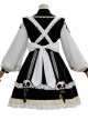 Panda Buns Shop Series OP Cute Shop Assistant Clothes Sweet Lolita Retro Long Sleeve Dress