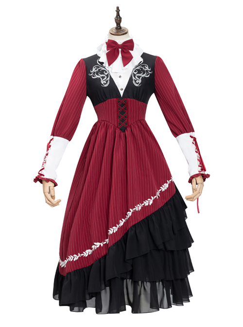 Fantasy Night Series OP Elegant Classic Lolita Long Sleeve Long Dress