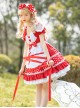 The Love Strawberries Series Polka Dot Printing Sweet Lolita Short Sleeve Dress