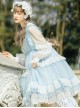 Starry Night Insomnia Series OP Pure Color Sweet Lolita Long Sleeve Dress