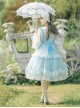 Starry Night Insomnia Series OP Pure Color Sweet Lolita Long Sleeve Dress