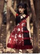 The Bird In Prison Series Splicing Hem Sweet Lolita Sling Dress