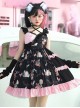 The Bird In Prison Series Splicing Hem Sweet Lolita Sling Dress