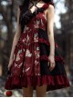 The Bird In Prison Series Splicing Hem Sweet Lolita Sling Dress