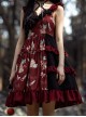 The Bird In Prison Series Splicing Hem Sweet Lolita Sling Dress