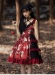 The Bird In Prison Series Splicing Hem Sweet Lolita Sling Dress