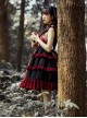 The Bird In Prison Series Splicing Hem Sweet Lolita Sling Dress