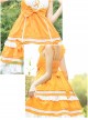 Candy House Series JSK Pure Color Bowknot Sweet Lolita Sling Dress