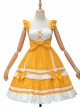 Candy House Series JSK Pure Color Bowknot Sweet Lolita Sling Dress