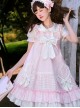 Meet The Forest Series High Waist Bowknot Sweet Lolita Sling Dress