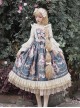 Portrait Of Pompadour Series JSK Retro Elegance Classic Lolita Sling Dress