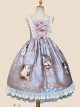 Portrait Of Pompadour Series JSK Retro Elegance Classic Lolita Sling Dress