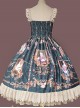 Portrait Of Pompadour Series JSK Retro Elegance Classic Lolita Sling Dress