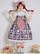 Strawberry Afternoon Tea Series JSK High Waist Sweet Lolita Sling Dress Design 1