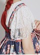 Strawberry Afternoon Tea Series JSK High Waist Sweet Lolita Sling Dress Design 1