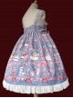 Strawberry Afternoon Tea Series JSK High Waist Sweet Lolita Sling Dress Design 1