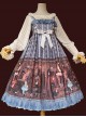 Alice Dark Forest Series JSK High Waist Classic Lolita Sling Long Dress