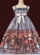 Alice Dark Forest Series JSK High Waist Classic Lolita Sling Long Dress