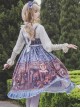 Alice Dark Forest Series JSK High Waist Classic Lolita Sling Long Dress