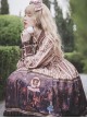 Alice Dark Forest Series OP Printing Classic Lolita Long Sleeve Dress