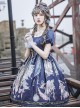 Distant Bells Series OP High Waist Classic Lolita Short Sleeve Dress