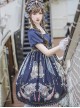 Distant Bells Series OP High Waist Classic Lolita Short Sleeve Dress