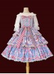 Strawberry Afternoon Tea Series JSK Cake Hem Sweet Lolita Sling Dress Design 2