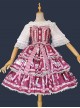 Strawberry Afternoon Tea Series JSK Cake Hem Sweet Lolita Sling Dress Design 2