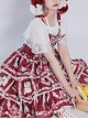 Strawberry Afternoon Tea Series JSK Cake Hem Sweet Lolita Sling Dress Design 2