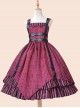 Slaughter Series JSK Stripe Printing Punk Lolita Sling Dress