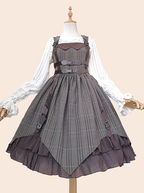 Slaughter Series JSK Stripe Printing Punk Lolita Sling Dress