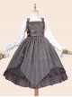 Slaughter Series JSK Stripe Printing Punk Lolita Sling Dress