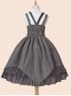 Slaughter Series JSK Stripe Printing Punk Lolita Sling Dress